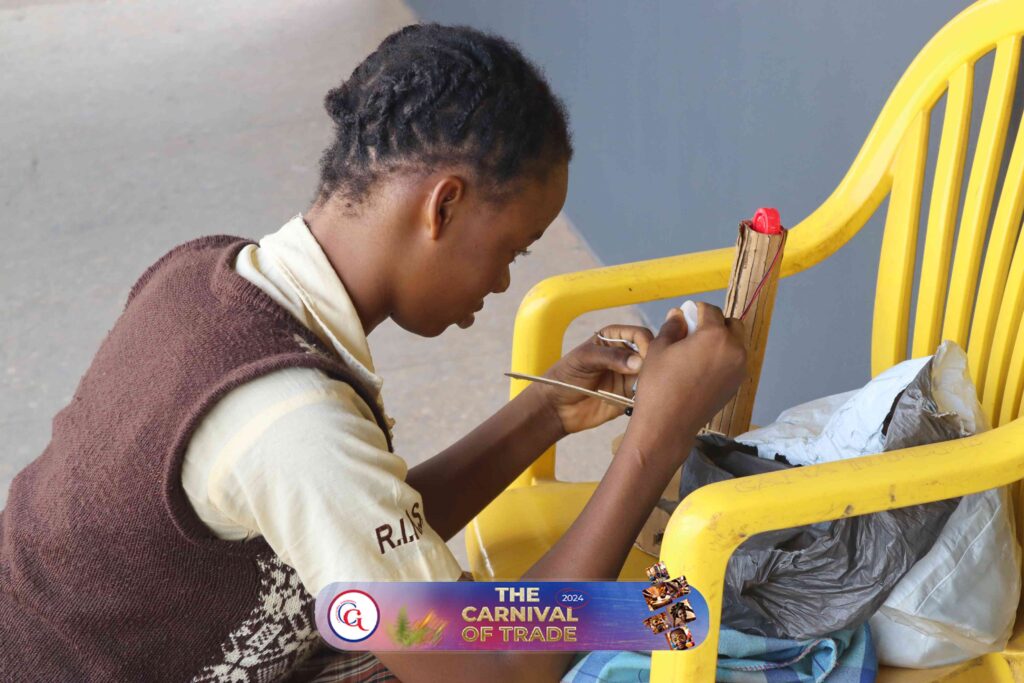 Hand crafts before stage at Carnival of Trade 1.0